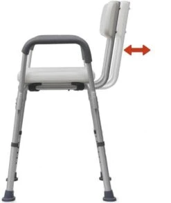 Douchestoel Met Afneembare Rugleuning En Armleuningen - Lichtgewicht En In Hoogte Verstelbaar - Douchekruk -Badkamer Producten Winkel 1009x1200 1