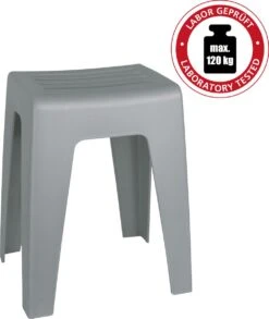 WENKO Badkamerkruk Kumba 38x47cm In Grijs Kunststof - Douchekruk -Badkamer Producten Winkel 1011x1200 3