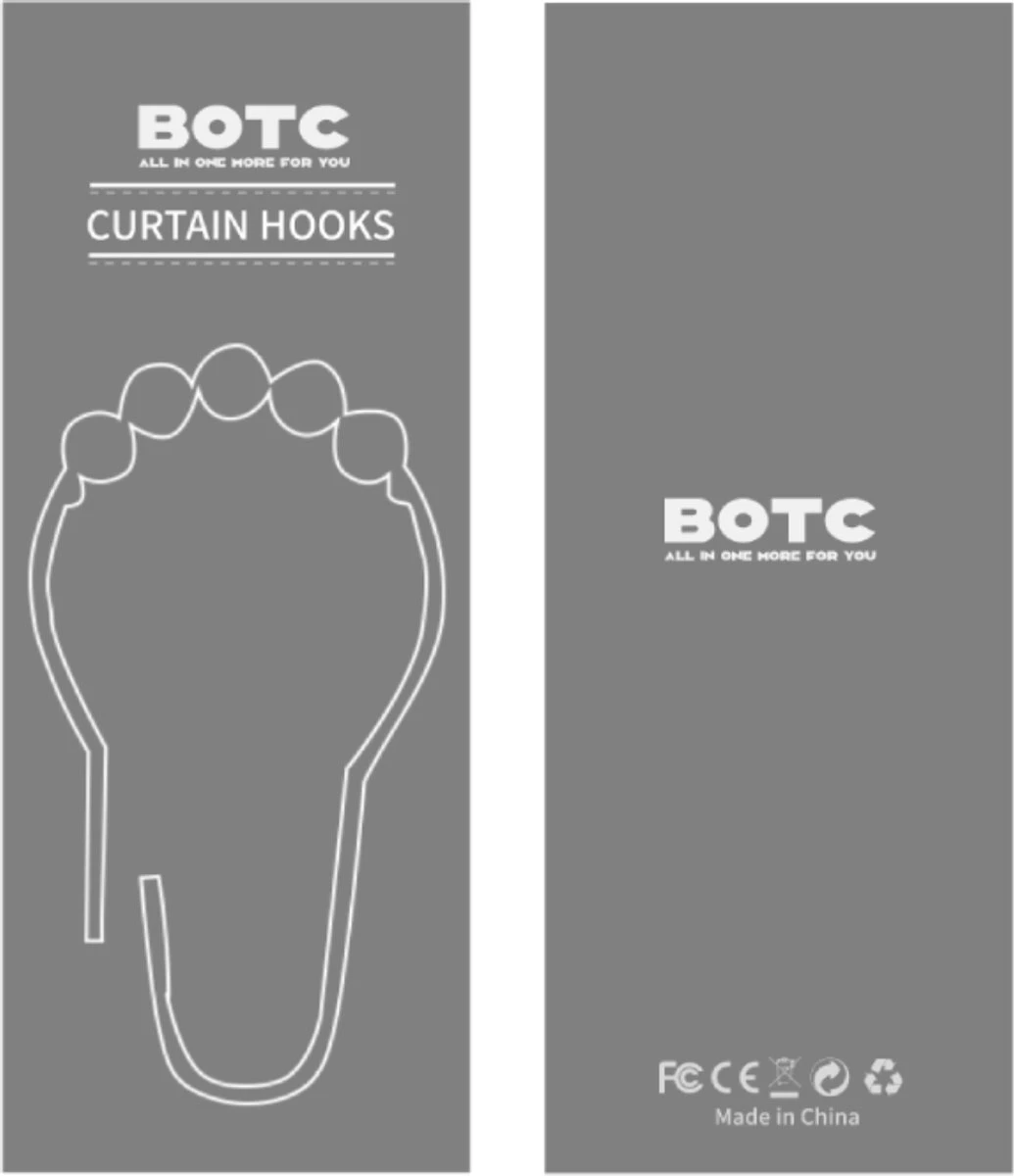BOTC Gordijnringen - 12 Stuks Gordijn Haken - Gordijnhaken- RVS Gordijn Ringen Voor Gordijn Roede - Zwart 10 BOTC Gordijnringen - 12 Stuks Gordijn Haken - Gordijnhaken- RVS Gordijn Ringen Voor Gordijn Roede - Zwart - Afbeelding 8