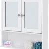 Songmics Badkamer Spiegel Kast - Medicijnkast - Badkamerkast Hangkast - Opbergkast Hangend Wit -Badkamer Producten Winkel 1041x1200 3