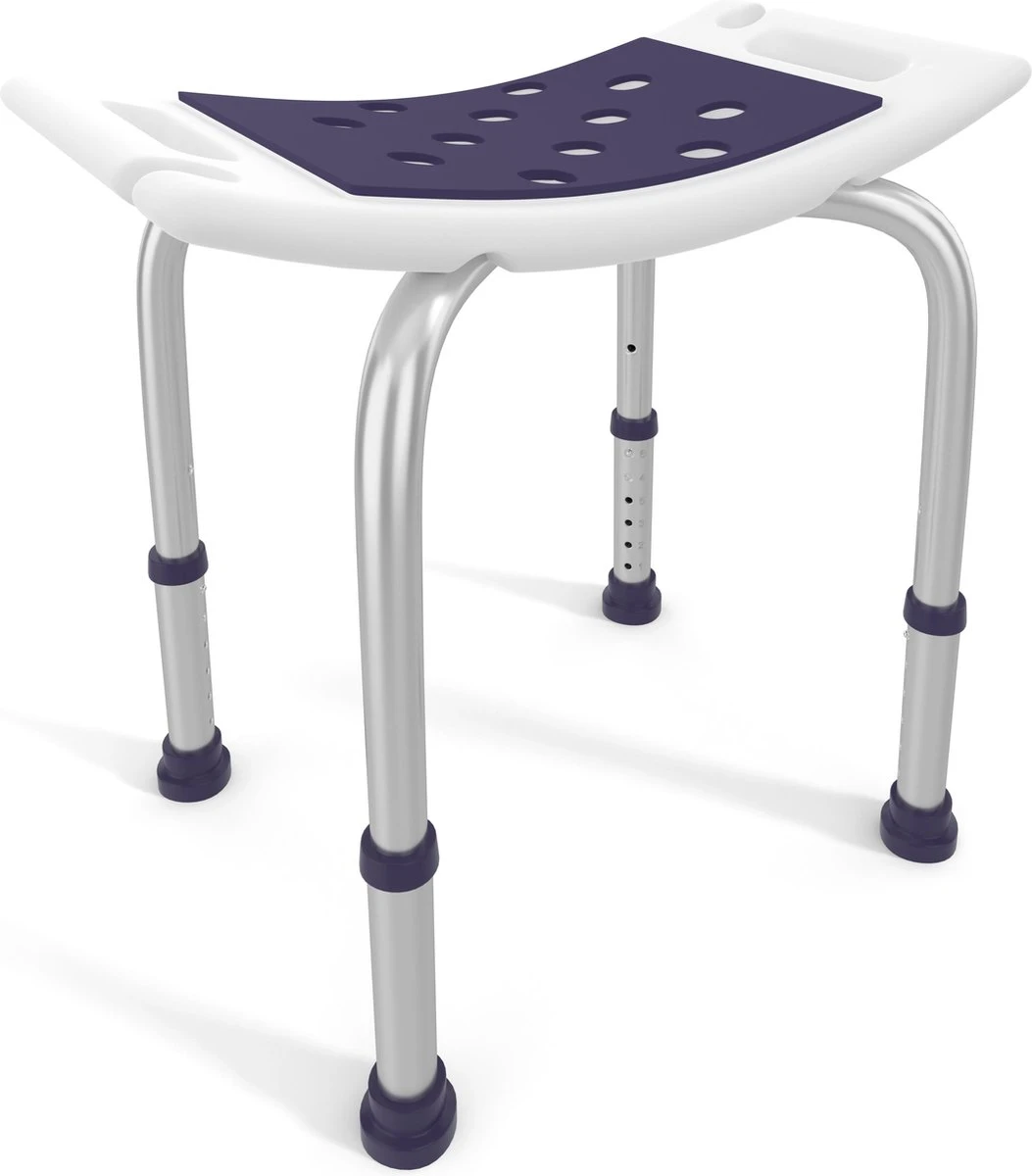 Sanicraft® Douchekruk - In Hoogte Verstelbaar - Douchekrukje - Roestvrij - 150kg Draagkracht - Comfortabel Zitkussen - Inclusief Douchekophouder, Handgrepen, Anti Slip Poten 3 Sanicraft® Douchekruk - In Hoogte Verstelbaar - Douchekrukje - Roestvrij - 150kg Draagkracht - Comfortabel Zitkussen - Inclusief Douchekophouder, Handgrepen, Anti Slip Poten