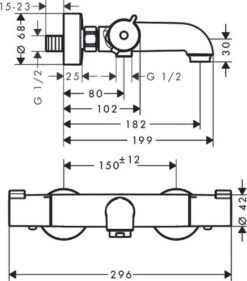 Hansgrohe Ecostat 1001CL Badthermostaat - Chroom 19 Hansgrohe Ecostat 1001CL Badthermostaat - Chroom -Badkamer Producten Winkel 1054x1200 1