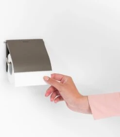 Brabantia ReNew WC Rolhouder - Met Klep - Platinum -Badkamer Producten Winkel 1056x1200 5