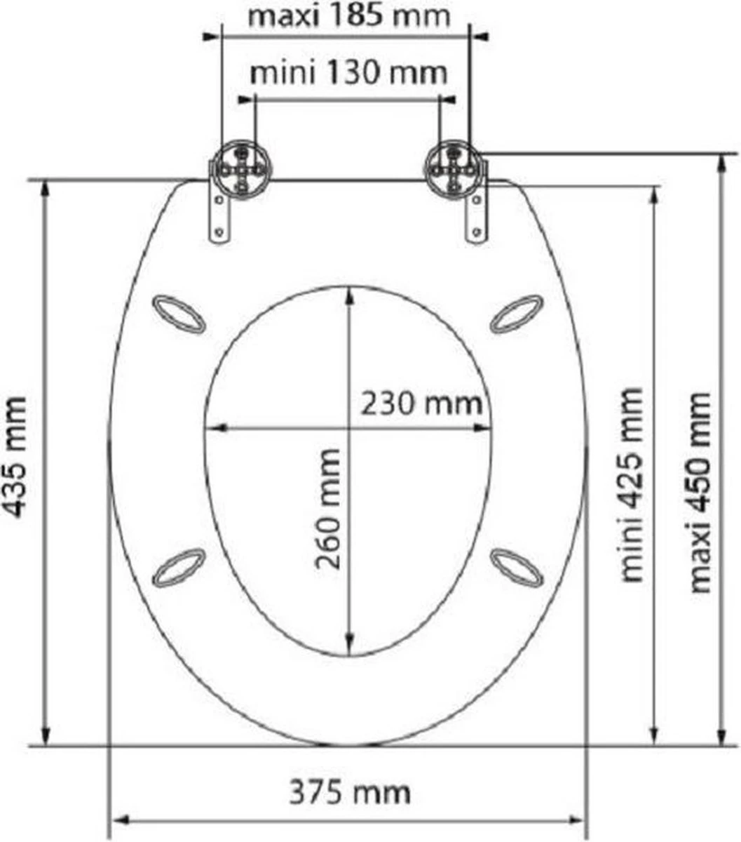 SCHÜTTE WC-Bril 80123 GREY STEEL - MDF-Hout - Soft Close - Verchroomde Scharnieren - Decor - 3-zijdige Print 7 SCHÜTTE WC-Bril 80123 GREY STEEL - MDF-Hout - Soft Close - Verchroomde Scharnieren - Decor - 3-zijdige Print - Afbeelding 5