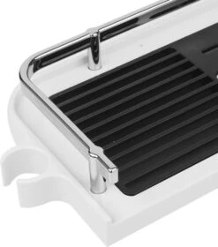 Merkloos Doucherek Zonder Boren –Douchemand- Badkamerrek-Doucheplank- Badkamer Organiser- Doucherek Hangend-Doucherek Zwart – Doucherek Hangend – Badkamer Organizer – Douche Organizer - Doucherekje - Doucherekje Zonder Boren-Zilver-Zwart-Wit -Badkamer Producten Winkel 1058x1200 2