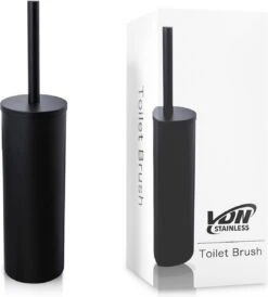 VDN Stainless Toiletborstel Met Houder - Toiletborstelhouder - Zwart - Wc Borstel Met Houder - RVS - Vrijstaand -Badkamer Producten Winkel 1080x1200 4