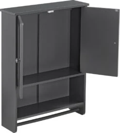 Badkamerkast Steyr Voor Wandmontage 65x48,7x14,5 Cm Donkergrijs -Badkamer Producten Winkel 1086x1200 1