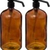 5Five Zeeppompjes/zeepdispensers Van Glas - 2x Stuks - Bruin - 1 Liter -Badkamer Producten Winkel 1097x1200 4