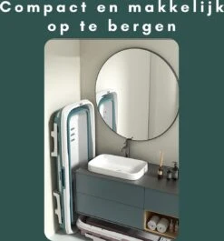 Livista® - Opvouwbaar Bad - Blauw - Zitbad - Inklapbaar - Bath Bucket - 150 CM LANG - XL - Incl. Thermometer & Onderwater LED Lichten -Badkamer Producten Winkel 1118x1200