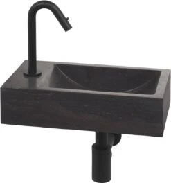 Saqu Tube - Fonteinkraan - Wastafelkraan Voor Het Toilet - Koudwaterkraan - Mat Zwart - C-uitloop -Badkamer Producten Winkel 1121x1200 2