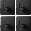 Trendfield Handdoekhaakjes Zelfklevend Zwart - 4 Vierkante Zwarte Handdoek Haakjes - Handdoekhaak - Zwart -Badkamer Producten Winkel 1122x1200 4