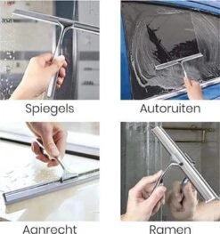 Aquafy Raamwisser RVS - Incl. Douchespons - Douchetrekker Voor Badkamer - Raamwisser Douche - Douchewisser RVS - Luxe Trekker Met Ophanghaak -Badkamer Producten Winkel 1129x1200 4