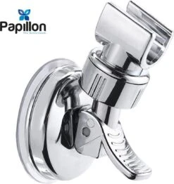 Merkloos Douchekophouder - Grote Zuignap - Klik&Vast - Draaibaar - Chroom -Badkamer Producten Winkel 1131x1200