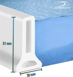 Merkloos Hoge Zelfklevende Waterkering Badkamer 100 Cm - Douchedorpel - Wateroverlast - Douchebak - Waterstopper - Sanitair Dorpel - Water - Douche - Badkamer - Schimmel Badkamer - Douche Kabine - Siliconen -Badkamer Producten Winkel 1141x1200