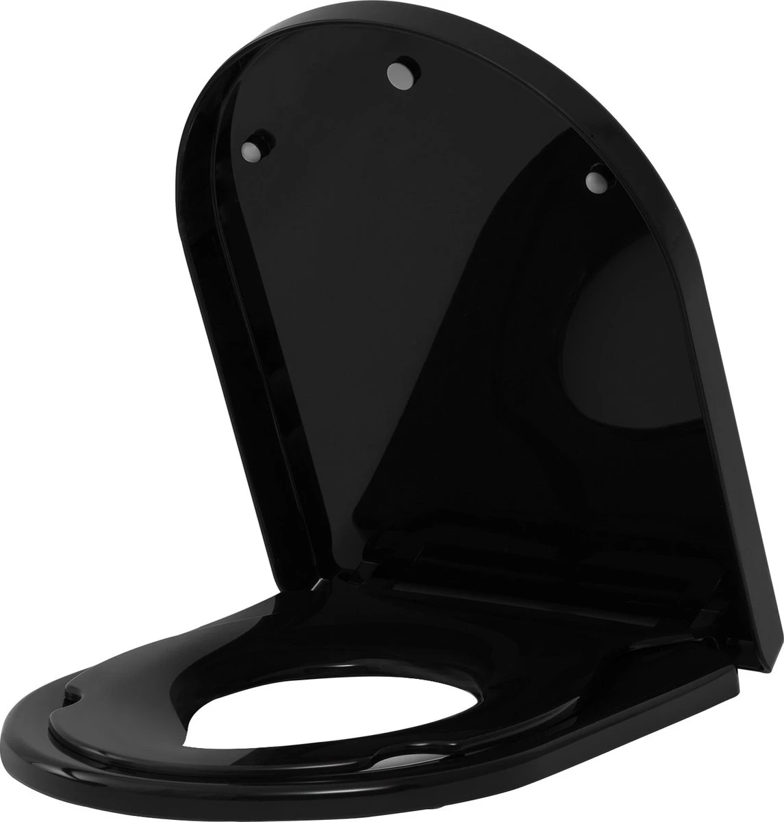 Kamyra® Antibacteriële Toiletbril Met Verkleiner & Softclose - Voor Volwassenen/Kinderen - Toiletbrillen, WC Bril, Brillen, Toiletzitting - D-Vorm - 45.4x36.1 Cm - Zwart 8 Kamyra® Antibacteriële Toiletbril Met Verkleiner & Softclose - Voor Volwassenen/Kinderen - Toiletbrillen, WC Bril, Brillen, Toiletzitting - D-Vorm - 45.4x36.1 Cm - Zwart - Afbeelding 6