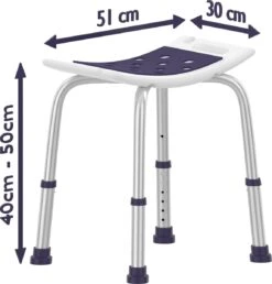 Sanicraft® Douchekruk - In Hoogte Verstelbaar - Douchekrukje - Roestvrij - 150kg Draagkracht - Comfortabel Zitkussen - Inclusief Douchekophouder, Handgrepen, Anti Slip Poten 14 Sanicraft® Douchekruk - In Hoogte Verstelbaar - Douchekrukje - Roestvrij - 150kg Draagkracht - Comfortabel Zitkussen - Inclusief Douchekophouder, Handgrepen, Anti Slip Poten -Badkamer Producten Winkel 1148x1200 2