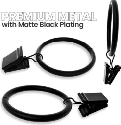 BOTC Gordijnringen Met Klem - 38 MM - Zwarte - Sets Van 20 Stucks -Badkamer Producten Winkel 1156x1200 3