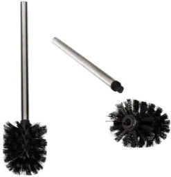 Merkloos Universele Toilet Borstel Zwart Met Handgreep RVS - Wc Borstel - Toiletborstel - Set Van 2 -Badkamer Producten Winkel 1164x1200 6