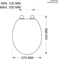 Tiger Leatherlook - Toiletbril - WC Bril - MDF - Zwart -Badkamer Producten Winkel 1166x1200 9