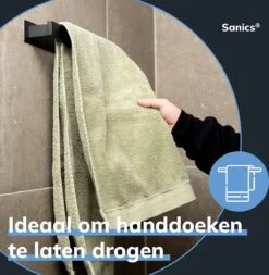 Sanics Handdoekrek Zwart 40 CM – Badkamer Of Keuken – Handdoekstang Zelfklevend – Handdoekhouder -Badkamer Producten Winkel 1171x1200 5
