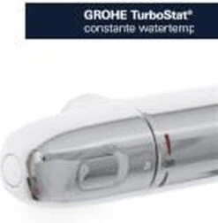 GROHE Grohtherm 1000 New Thermostatische Douchekraan - EcoJoy® - 12cm - Zonder Koppelingen - Chroom - 34147003 -Badkamer Producten Winkel 1175x1200 5