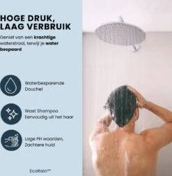 EcoRain™ Waterbesparende Douchekop Mark Met WATERFILTER - 50% Waterbesparend - Regendouche - 5 Sproeistanden - Hoge Druk - Betere Huid - Handdouche - Luxe Moderne Douchekop - Hoge Kwaliteit - Chrome -Badkamer Producten Winkel 1176x1200 1