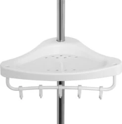 Telescopisch Doucherek Uit Chroom, Verstelbaar 155 - 320 Cm Met Extra Handdoekrek -Badkamer Producten Winkel 1180x1200 5