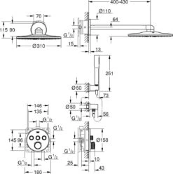 GROHE Grohtherm SmartControl Regendouche - Inbouw - ø 31 Cm - Rond -Chroom -Badkamer Producten Winkel 1193x1200 2