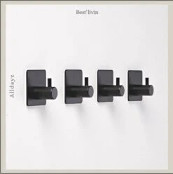 Merkloos Handdoekhaak 4 + 1 GRATIS Set Zonder Boren - RVS - Zwart - Vierkant Zelfklevend - Badjas - Theedoek Hanger Keuken Badkamer Handdoek Haakjes 12 Merkloos Handdoekhaak 4 + 1 GRATIS Set Zonder Boren - RVS - Zwart - Vierkant Zelfklevend - Badjas - Theedoek Hanger Keuken Badkamer Handdoek Haakjes -Badkamer Producten Winkel 1194x1200 18