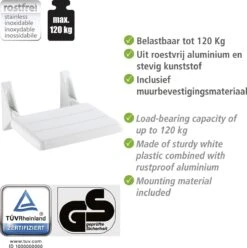 WENKO Douchezitje Secura Opklapbaar - Douchestoel -Badkamer Producten Winkel 1195x1200 8