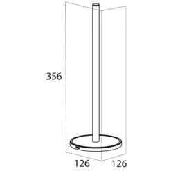Tiger Tune - Reserverolhouder Vrijstaand - Messing Geborsteld / Zwart -Badkamer Producten Winkel 1196x1200 19