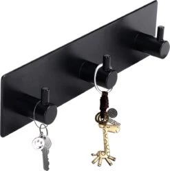 Merkloos Handdoekhaakjes - 3 In 1 Handdoekhaak - Wandhaak - Muurhaak - Zwart -Badkamer Producten Winkel 1197x1200 20