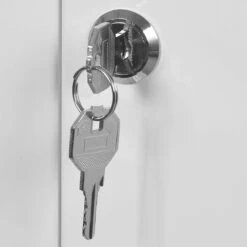 Jago - Afsluitbare XXL Medicijnkast Met 11 Vakken/Compartimenten - Staal - 2 Deuren - 53x53x20 Cm - Wit -Badkamer Producten Winkel 1198x1200 7