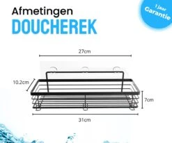 RVS Doucherek Zelfklevend Zonder Boren Zwart - Douchemandje Met 15KG Draagvermogen - Planchet Badkamerrek - Shower Rack - 31x10cm 12 RVS Doucherek Zelfklevend Zonder Boren Zwart - Douchemandje Met 15KG Draagvermogen - Planchet Badkamerrek - Shower Rack - 31x10cm -Badkamer Producten Winkel 1200x1000 29