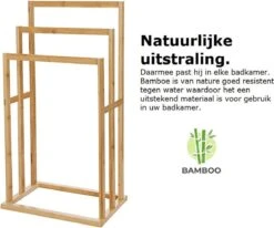 Merkloos Decopatent® Handdoekrek - Vrijstaand Handdoekenrek Voor In Badkamer - Handdoekrek - Bamboe Hout - Handdoek - Droogrek Met 3 Armen 13 Merkloos Decopatent® Handdoekrek - Vrijstaand Handdoekenrek Voor In Badkamer - Handdoekrek - Bamboe Hout - Handdoek - Droogrek Met 3 Armen -Badkamer Producten Winkel 1200x1003 1