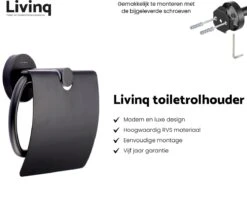 Toiletaccessoireset Zwart 3-delig - Luxe Toilet Set - Toiletborstel Met Houder - Toiletrolhouder Met Klep - Handdoekhaak 11 Toiletaccessoireset Zwart 3-delig - Luxe Toilet Set - Toiletborstel Met Houder - Toiletrolhouder Met Klep - Handdoekhaak -Badkamer Producten Winkel 1200x1008 9