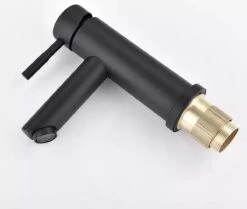 Merkloos Wastafelkraan 8500A - Badkamerkraan - Toiletkraan - Mengkraan - Mat Zwart -Badkamer Producten Winkel 1200x1016 1