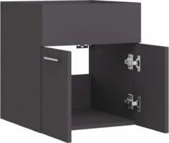 VidaXL Wastafelkast 41x38,5x46 Cm Spaanplaat Grijs -Badkamer Producten Winkel 1200x1017 1