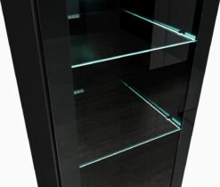 Badplaats Badkamerkast Rio 30 X 30 X 131 Cm - Zwart Hoogglans - Hangende Kolomkast Met 2 Deuren -Badkamer Producten Winkel 1200x1019 1