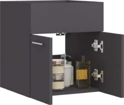 VidaXL Wastafelkast 41x38,5x46 Cm Spaanplaat Grijs -Badkamer Producten Winkel 1200x1020 1