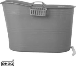 EKEO Zitbad - 210L - Mobiele Badkuip - Bath Bucket - Ijsbad- Tuinbad - Grijs -Badkamer Producten Winkel 1200x1039 1