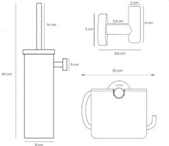 Toiletaccessoireset Zwart 3-delig - Luxe Toilet Set - Toiletborstel Met Houder - Toiletrolhouder Met Klep - Handdoekhaak 13 Toiletaccessoireset Zwart 3-delig - Luxe Toilet Set - Toiletborstel Met Houder - Toiletrolhouder Met Klep - Handdoekhaak -Badkamer Producten Winkel 1200x1039 4