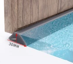 Lariwo Sanitair® Siliconen Waterdorpel 100cm 100 Cm Zwart Douche Douchebak Douchegordijn Wc Toilet Wasbak Waterstopper Waterdorpel Waterdrempel -Badkamer Producten Winkel 1200x1042