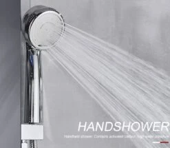 Sanisupreme® Douchepaneel Met Massage - Regendouche - Massage Jets - Waterval Douche - Met Thermostaatkraan En Handdouche - Zwart - Opbouw - Douchekop - Flanner® -Badkamer Producten Winkel 1200x1043 2