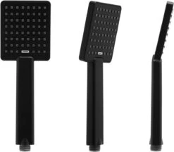 Doucheset Zwart - Met Regendouche 30cm - En Thermostaatkraan -Badkamer Producten Winkel 1200x1047