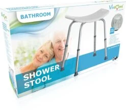 Vivamore Douchekruk - Antislip Douchestoel - In Hoogte Verstelbaar - Max. 150 KG -Badkamer Producten Winkel 1200x1047 3
