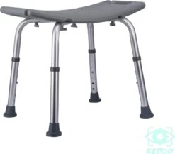 Ketchy Douchekruk - In Hoogte Verstelbaar - Douchekrukje - Roestvrij - 130kg Draagkracht - Comfortabel Zitkussen -Badkamer Producten Winkel 1200x1056 2