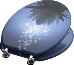 SCHÜTTE WC-Bril 80082 WATER LILY - MDF-Hout - RVS Scharnieren - Decor - 3-zijdige Print -Badkamer Producten Winkel 1200x1058 3