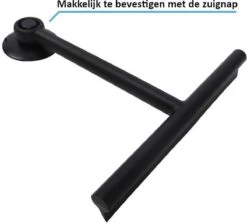 Douche Wisser Met Zuignap - Zwart - Raam Wisser - Raam Trekker - Badkamer Trekker - Badkamer Wisser -Badkamer Producten Winkel 1200x1087 11