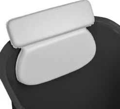 LIFEBATH - Zitbad Mira - Bath Bucket XL - Inclusief Hoofdkussen - 400L - Ligbad 122 Cm - Zwart -Badkamer Producten Winkel 1200x1093